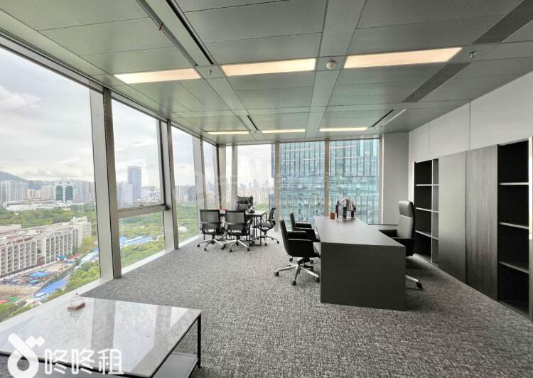 汉京金融中心160平！带全新家私精装办公室！户型方正采光好！7