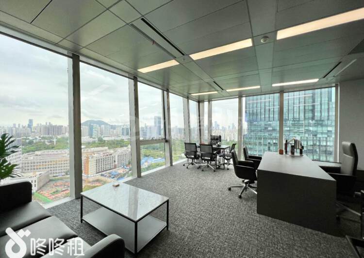 汉京金融中心160平！带全新家私精装办公室！户型方正采光好！6