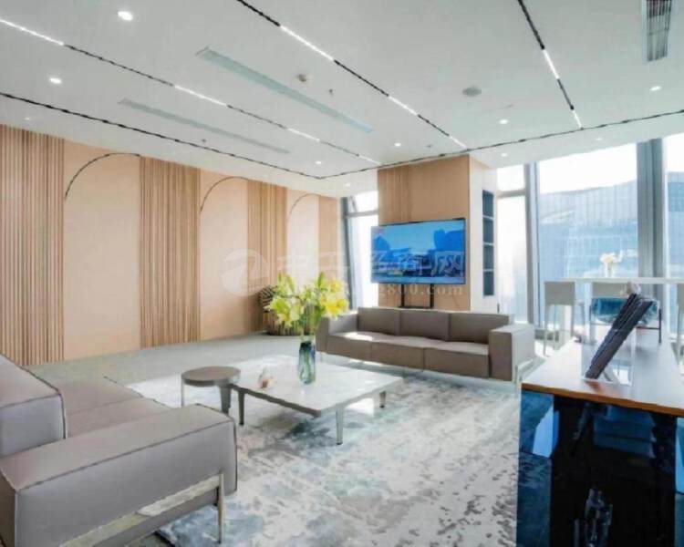 华润大厦300平豪装修办公室带家私空调齐全精装拎包入住