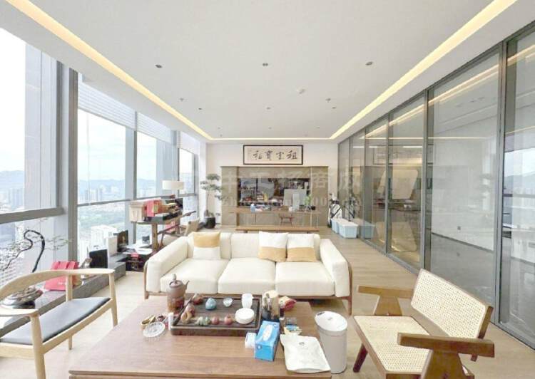 园林办公深圳湾科技生态园超高层豪装1000平带家私8