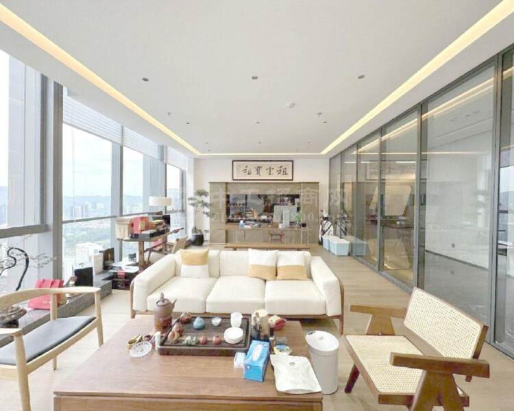 园林办公深圳湾科技生态园超高层豪装1000平带家私