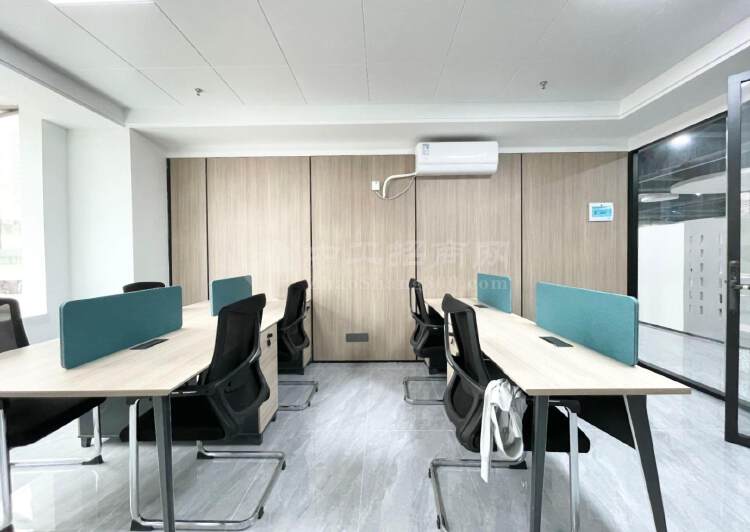 沙井中心区小户型100平1加1办公室出租可带空调家具红本3