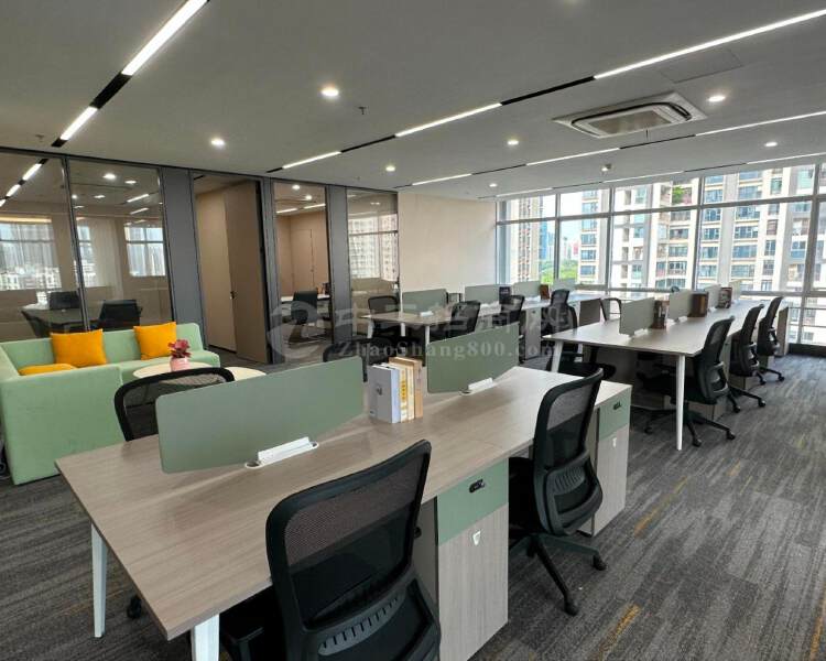 特价！讯美科技广场300平精装办公室出租带豪华全套办公家私！