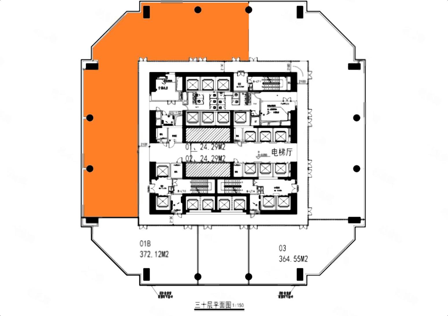 罗湖新地标，宝能集团总部，1188平，精装带办公家私，近地铁