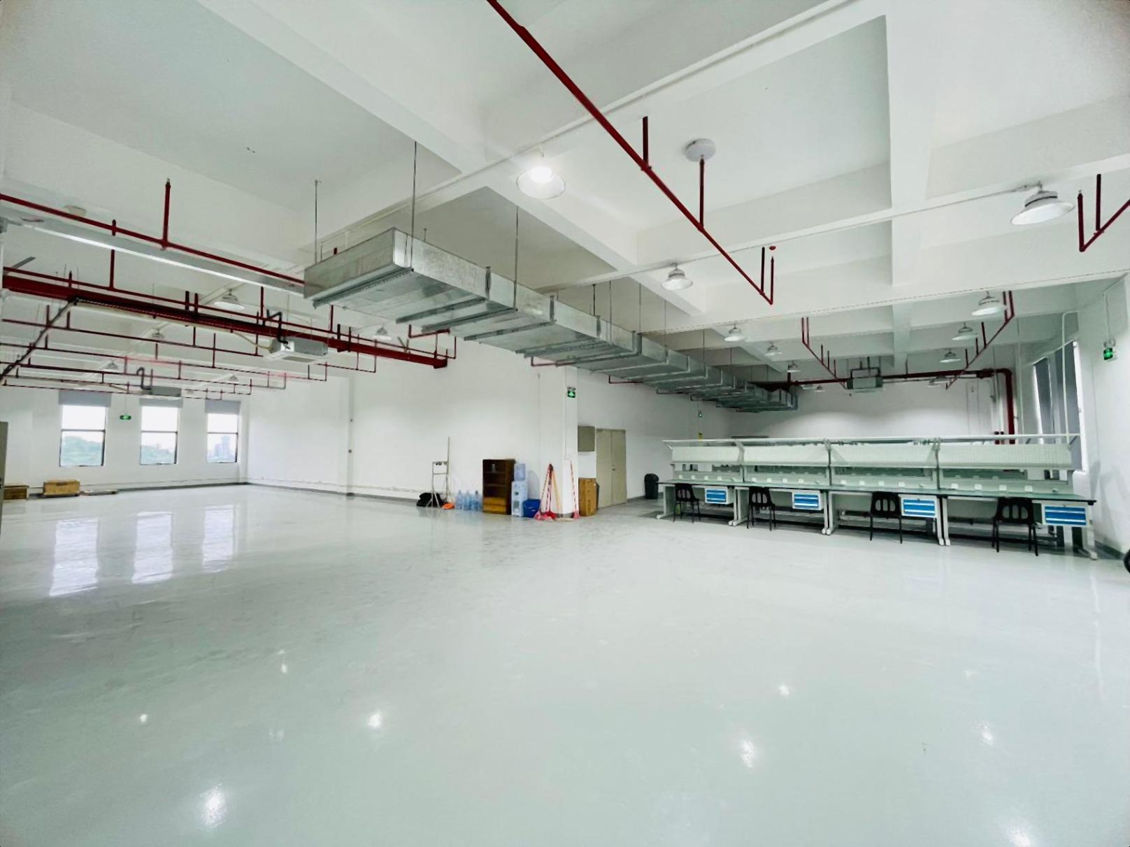 大朗原房厂房电商仓库3000平出租，全新厂房精装修。