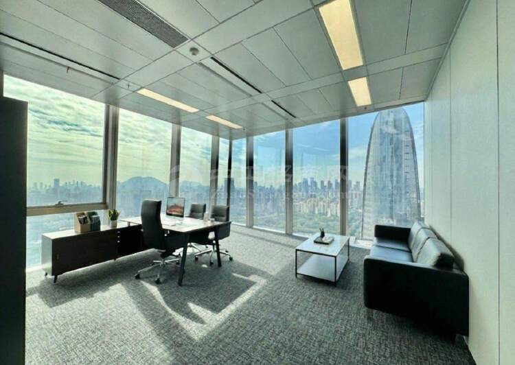 科技园汉京金融中心办公室带家私免费会议室南朝向看海4