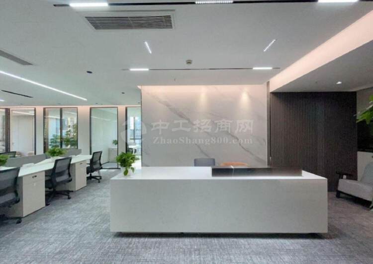 租金80元深圳湾科技生态园500平精装带家私办公室户型方正4