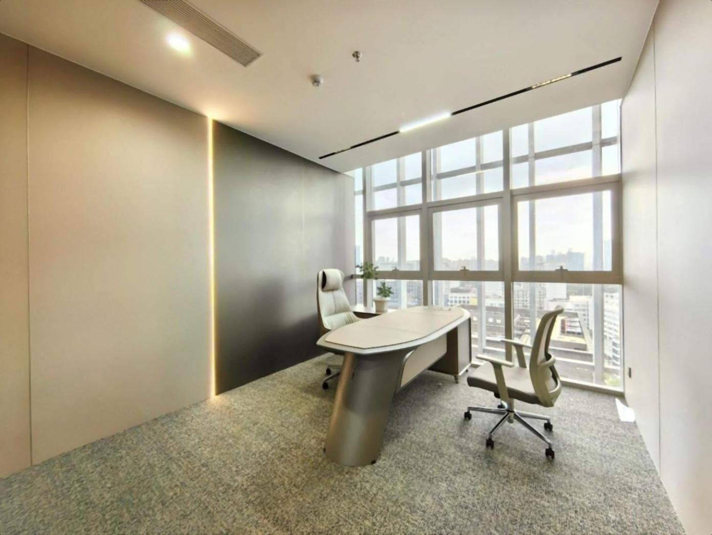 彩讯科技大厦1188平办公室大气前台高层电梯口带精装带阳台