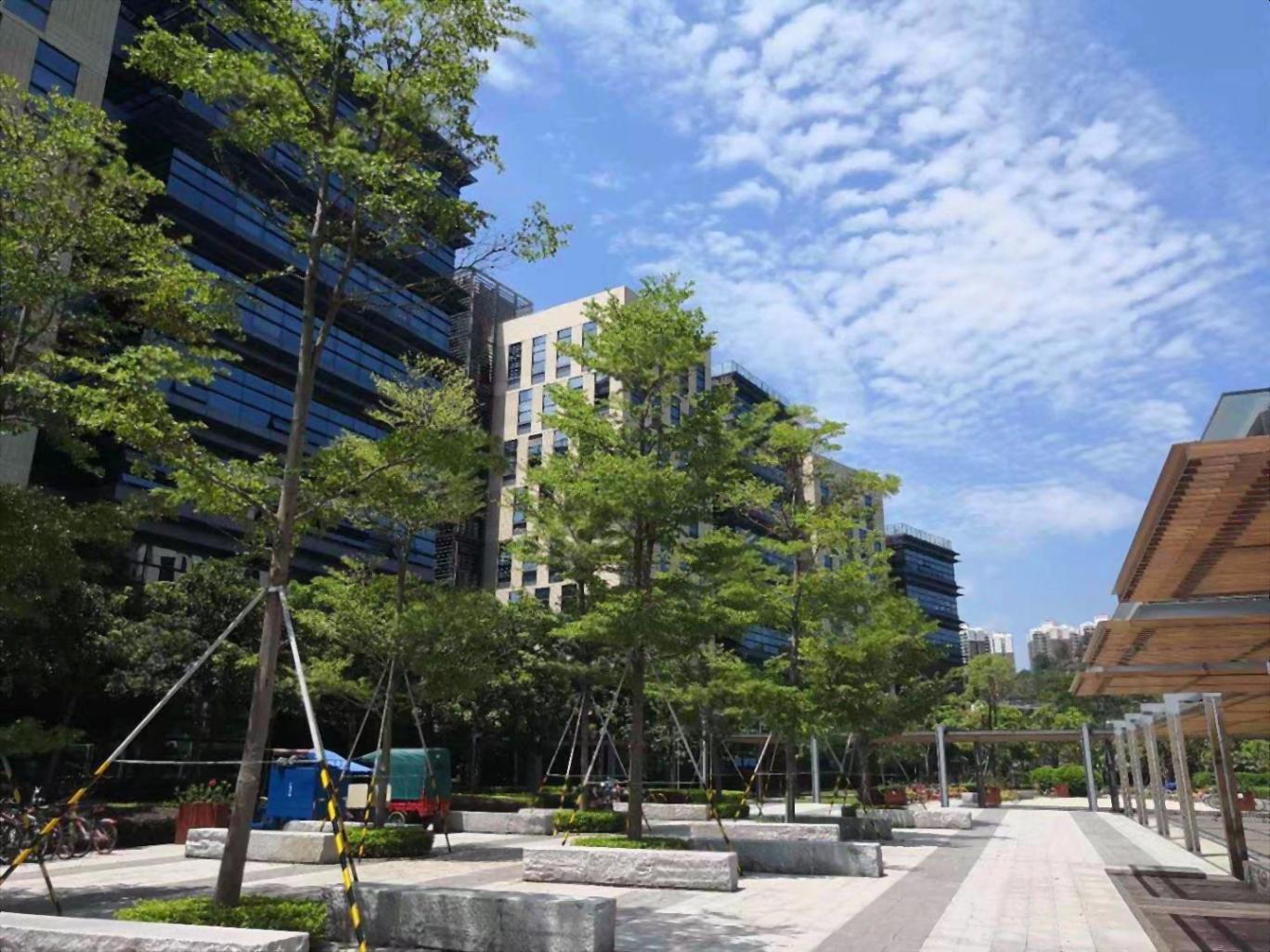 TCL国际E城208平园林式办公超高绿化率可带家私