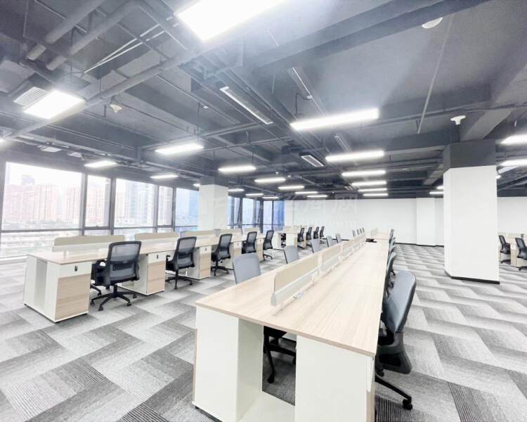 办公室出租科技园深圳湾软件生态园670平精装朝南带家私