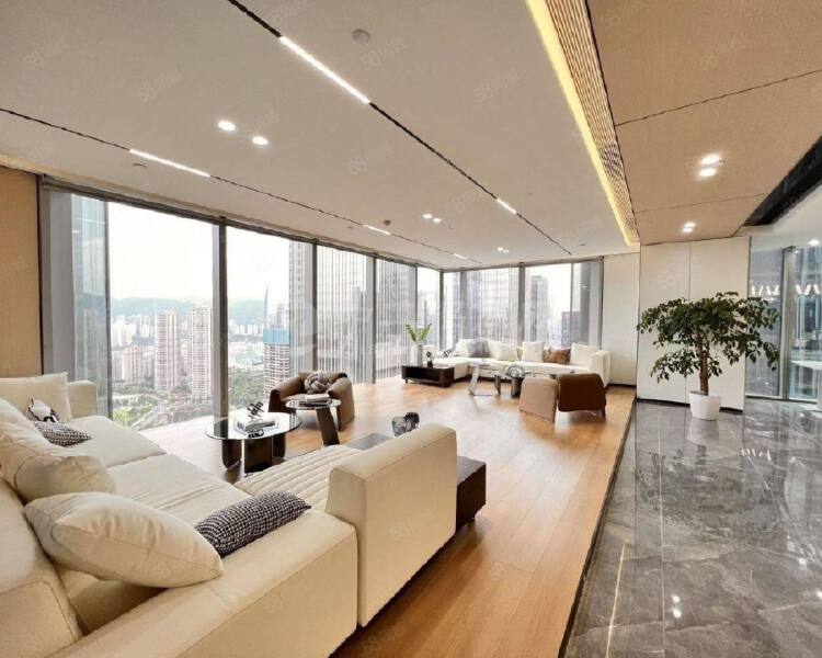 华侨城智慧广场小整层800平科技装修带家私带两个露台