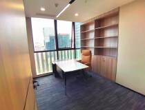 深圳湾全新豪华装修办公室218平3个隔间家私齐全看海景配套全