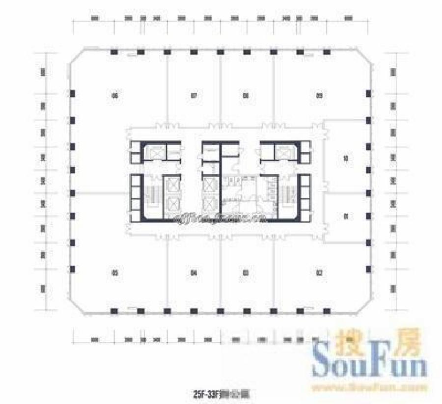 买家税费少福田CBD高层精装修9+1格局方正实用写字楼出售3